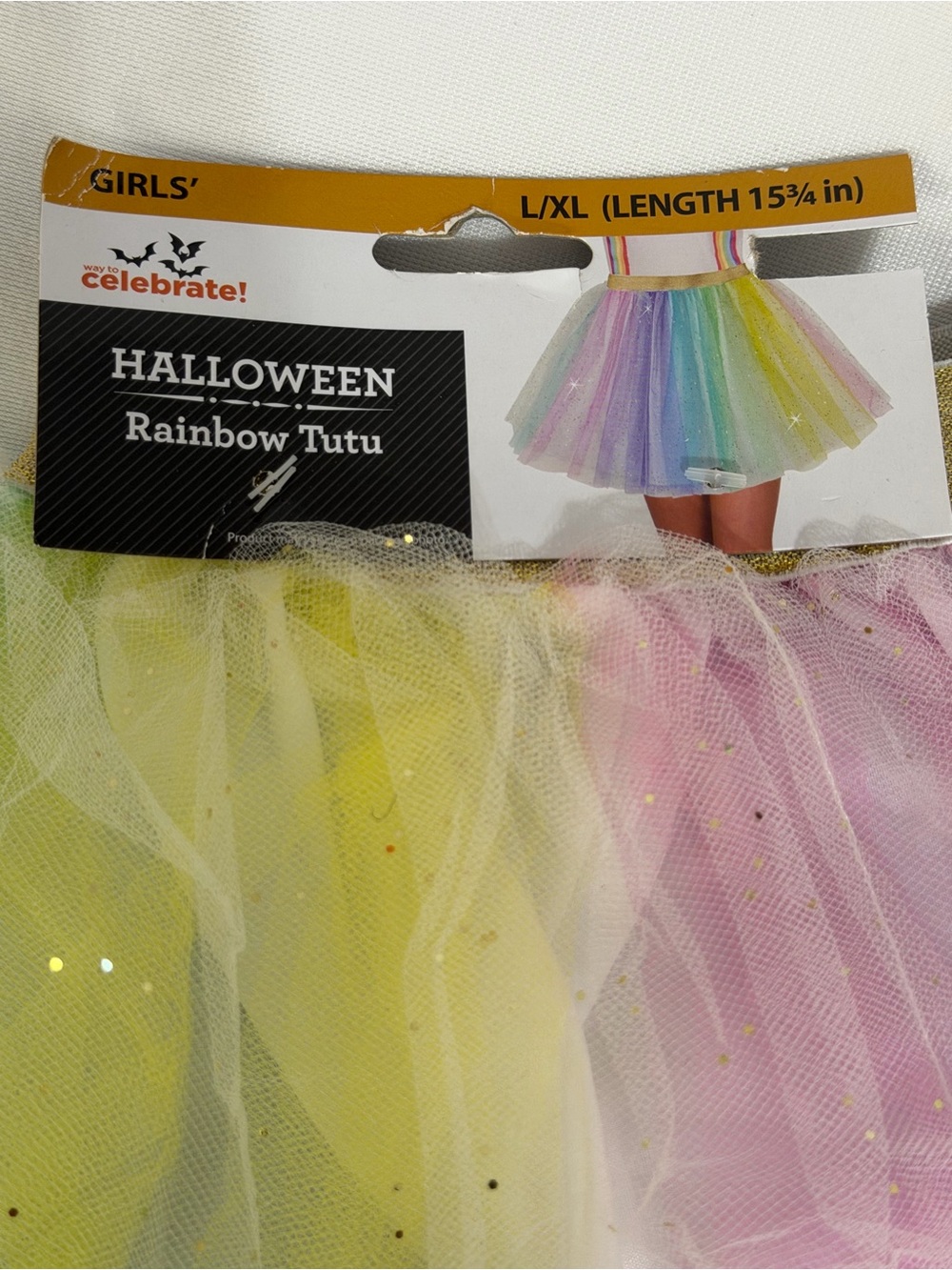 Girls' Rainbow Halloween Tutu